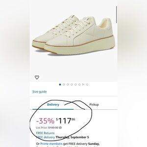 Cole Haan Women's Grandpro Topspin Sneaker, Ivory Quilted Leather, 7